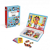 Книга-игра магнитная Мальчики в костюмах Janod J02719